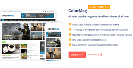 ColorMag Pro v4.0.9 – Original Lifetime License | Magazine & News Style WordPress Theme